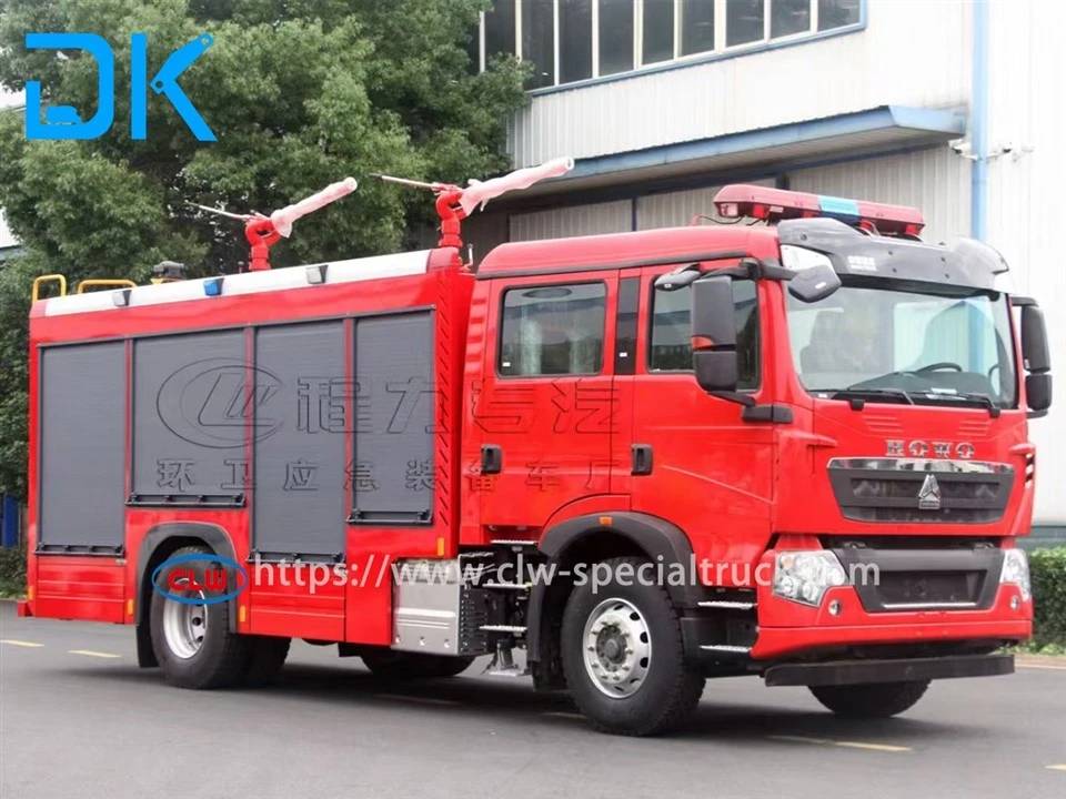 4T HOWO Heavy Duty Dry Powder Fire Truck